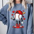 Baseball Ice Cream Drip Valentines Day Sports For Kids Boys Comfort Colors Sweatshirt Denim Baseball Ice Cream Drip Valentines Day Sports For Kids Boys Comfort Colors Sweatshirt Denim