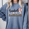 Baseball Lala Women BallPark Lala Baseball Mom Mother's Day Comfort Colors Sweatshirt Denim Baseball Lala Women BallPark Lala Baseball Mom Mother's Day Comfort Colors Sweatshirt Denim