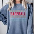 Baseball Layered Text Team Player Coach Youth Comfort Colors Sweatshirt Denim Baseball Layered Text Team Player Coach Youth Comfort Colors Sweatshirt Denim