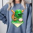 Baseball Life Style Ice Cream Drip Green Premium Tri-Blend Comfort Colors Sweatshirt Denim Baseball Life Style Ice Cream Drip Green Premium Tri-Blend Comfort Colors Sweatshirt Denim