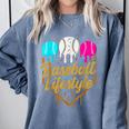 Baseball Lifestyle Baseball Drip Icecream Comfort Colors Sweatshirt Denim