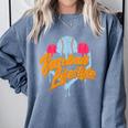 Baseball Lifestyle Home Plate Ice Cream Drip Men Boys Kids Comfort Colors Sweatshirt Denim