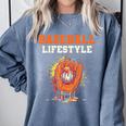 Baseball Lifestyle Ice Cream Drip Baseball Glove Crossed Bat Comfort Colors Sweatshirt Denim Baseball Lifestyle Ice Cream Drip Baseball Glove Crossed Bat Comfort Colors Sweatshirt Denim