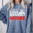 Baseball I Love Baseball Moms Comfort Colors Sweatshirt Denim