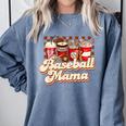 Baseball Mama Coffee Game Day Vibes Baseball Mom Comfort Colors Sweatshirt Denim