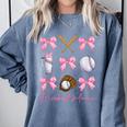 Baseball Mama Era Bows Baseball Mom Women Comfort Colors Sweatshirt Denim Baseball Mama Era Bows Baseball Mom Women Comfort Colors Sweatshirt Denim