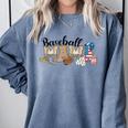 Baseball Mama Leopard Baseball Mom Mother's Day Comfort Colors Sweatshirt Denim Baseball Mama Leopard Baseball Mom Mother's Day Comfort Colors Sweatshirt Denim