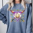 Baseball Mardi Gras Carnival Party Mask Ice Cream Drip Boys Comfort Colors Sweatshirt Denim Baseball Mardi Gras Carnival Party Mask Ice Cream Drip Boys Comfort Colors Sweatshirt Denim