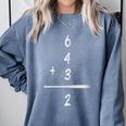 Baseball Math 6 4 3 2 Double Play Cute Softball Game Premium Tri-Blend Comfort Colors Sweatshirt Denim Baseball Math 6 4 3 2 Double Play Cute Softball Game Premium Tri-Blend Comfort Colors Sweatshirt Denim