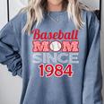 Baseball Mom Since 1984 Comfort Colors Sweatshirt Denim Baseball Mom Since 1984 Comfort Colors Sweatshirt Denim