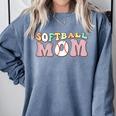 Baseball Mom Bleached Messy Bun Game Day Comfort Colors Sweatshirt Denim Baseball Mom Bleached Messy Bun Game Day Comfort Colors Sweatshirt Denim