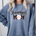 Baseball Mom Baseball Comfort Colors Sweatshirt Denim