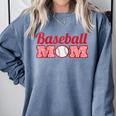Baseball Mom Cute Mother Fans Baseball Graphic Raglan Baseball Tee Comfort Colors Sweatshirt Denim
