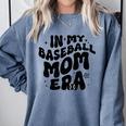 In My Baseball Mom Era Groovy Comfort Colors Sweatshirt Denim In My Baseball Mom Era Groovy Comfort Colors Sweatshirt Denim