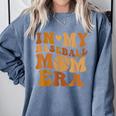 In My Baseball Mom Era For Mama Comfort Colors Sweatshirt Denim In My Baseball Mom Era For Mama Comfort Colors Sweatshirt Denim