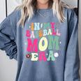 In My Baseball Mom Era Baseball Mama Premium Comfort Colors Sweatshirt Denim