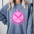 In My Baseball Mom Era Retro Game Day Mom Era 2 Sides Comfort Colors Sweatshirt Denim