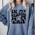 In My Baseball Mom Era Retro Groovy Sports Parent Comfort Colors Sweatshirt Denim In My Baseball Mom Era Retro Groovy Sports Parent Comfort Colors Sweatshirt Denim
