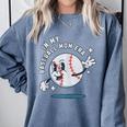 In My Baseball Mom Era Retro Baseball Mom Home Runs Comfort Colors Sweatshirt Denim