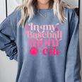 In My Baseball Mom Era Retro Mom Life Mother's Day 2024 Premium Comfort Colors Sweatshirt Denim