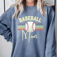 BASEBALL MOM Fun RETRO LOOK Premium Comfort Colors Sweatshirt Denim BASEBALL MOM Fun RETRO LOOK Premium Comfort Colors Sweatshirt Denim