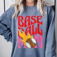 Baseball Mom Game Day Trendy Pink Leopard Mama Comfort Colors Sweatshirt Denim Baseball Mom Game Day Trendy Pink Leopard Mama Comfort Colors Sweatshirt Denim