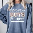 Baseball Mom And Grandma Those Are My Boys Baseball Game Comfort Colors Sweatshirt Denim Baseball Mom And Grandma Those Are My Boys Baseball Game Comfort Colors Sweatshirt Denim