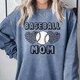 Baseball Mom Leopard Heart Game Day Comfort Colors Sweatshirt Denim Baseball Mom Leopard Heart Game Day Comfort Colors Sweatshirt Denim