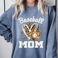 Baseball Mom Leopard Heart Matching Family Comfort Colors Sweatshirt Denim Baseball Mom Leopard Heart Matching Family Comfort Colors Sweatshirt Denim