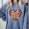 Baseball Mom Leopard Heart Valentine Day Mother Day Comfort Colors Sweatshirt Denim Baseball Mom Leopard Heart Valentine Day Mother Day Comfort Colors Sweatshirt Denim