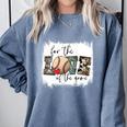 Baseball Mom Leopard For The Love Of The Game Bleached Women Comfort Colors Sweatshirt Denim Baseball Mom Leopard For The Love Of The Game Bleached Women Comfort Colors Sweatshirt Denim