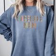 Baseball Mom Leopard Print Baseball Mother's Day Comfort Colors Sweatshirt Denim Baseball Mom Leopard Print Baseball Mother's Day Comfort Colors Sweatshirt Denim