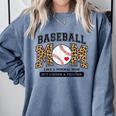 Baseball Mom Leopard Like a Normal But Louder And Prouder Comfort Colors Sweatshirt Denim Baseball Mom Leopard Like a Normal But Louder And Prouder Comfort Colors Sweatshirt Denim