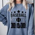 Baseball Mom Baseball Lover Mom Comfort Colors Sweatshirt Denim