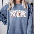 Baseball Mom Mama Mother's Day Player Comfort Colors Sweatshirt Denim