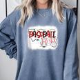 Baseball Mom Mommy Baseball Player Comfort Colors Sweatshirt Denim