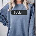 Baseball Mom Moms Against Baseball Pants On Back Comfort Colors Sweatshirt Denim