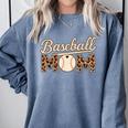 Baseball Mom Mothers' Day Comfort Colors Sweatshirt Denim Baseball Mom Mothers' Day Comfort Colors Sweatshirt Denim
