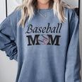 Baseball Mom Mother`s Day Comfort Colors Sweatshirt Denim