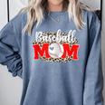 Baseball Mom Mother's Day For Mom Game Day Outfit Comfort Colors Sweatshirt Denim