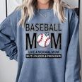 Baseball Mom Not Like a Normal Mom Baseball Mama Comfort Colors Sweatshirt Denim