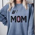 Baseball Mom Number One 1 Mother Baseball Lover Mother's Day Comfort Colors Sweatshirt Denim Baseball Mom Number One 1 Mother Baseball Lover Mother's Day Comfort Colors Sweatshirt Denim