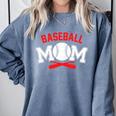 Baseball Mom Baseball Player For Mother's Day Comfort Colors Sweatshirt Denim Baseball Mom Baseball Player For Mother's Day Comfort Colors Sweatshirt Denim