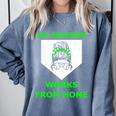 Baseball Mom Quote My Stepson Works From Home Comfort Colors Sweatshirt Denim Baseball Mom Quote My Stepson Works From Home Comfort Colors Sweatshirt Denim
