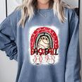 Baseball Mom Rainbow Boho Mommy Premium Comfort Colors Sweatshirt Denim Baseball Mom Rainbow Boho Mommy Premium Comfort Colors Sweatshirt Denim
