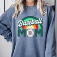 Baseball Mom Rainbow Game Day Comfort Colors Sweatshirt Denim Baseball Mom Rainbow Game Day Comfort Colors Sweatshirt Denim