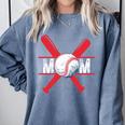 Baseball Mom Red Comfort Colors Sweatshirt Denim Baseball Mom Red Comfort Colors Sweatshirt Denim