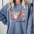 Baseball Mom Shirt Heart Love Baseball Gammylife Comfort Colors Sweatshirt Denim