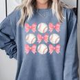 Baseball Mom Sister Tween Teen Girl Girly Pink Bow Preppy Premium Comfort Colors Sweatshirt Denim Baseball Mom Sister Tween Teen Girl Girly Pink Bow Preppy Premium Comfort Colors Sweatshirt Denim
