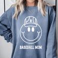 Baseball Mom Smile Face Shirt Varsity Cute Happy Face Women Comfort Colors Sweatshirt Denim Baseball Mom Smile Face Shirt Varsity Cute Happy Face Women Comfort Colors Sweatshirt Denim